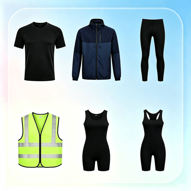 Functional active apparel and reflective safety wear